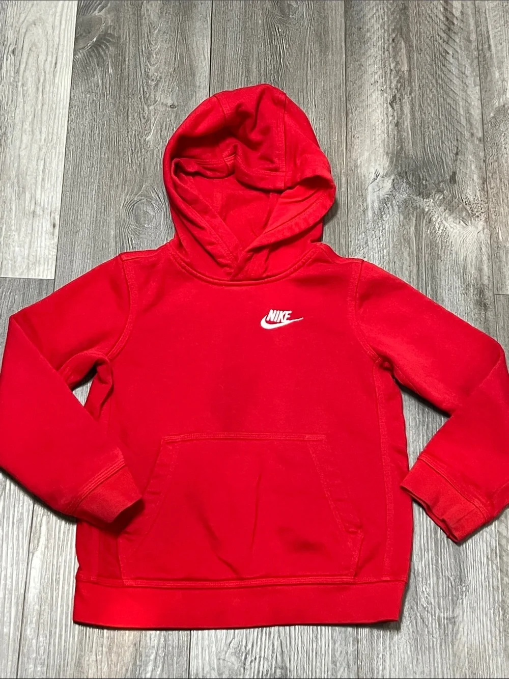 Nike kids red pullover hoodie/ size XS